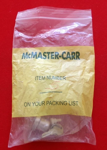 McMaster-Carr Sliding Glass Door Ratchet Lock Display Retail Showcase