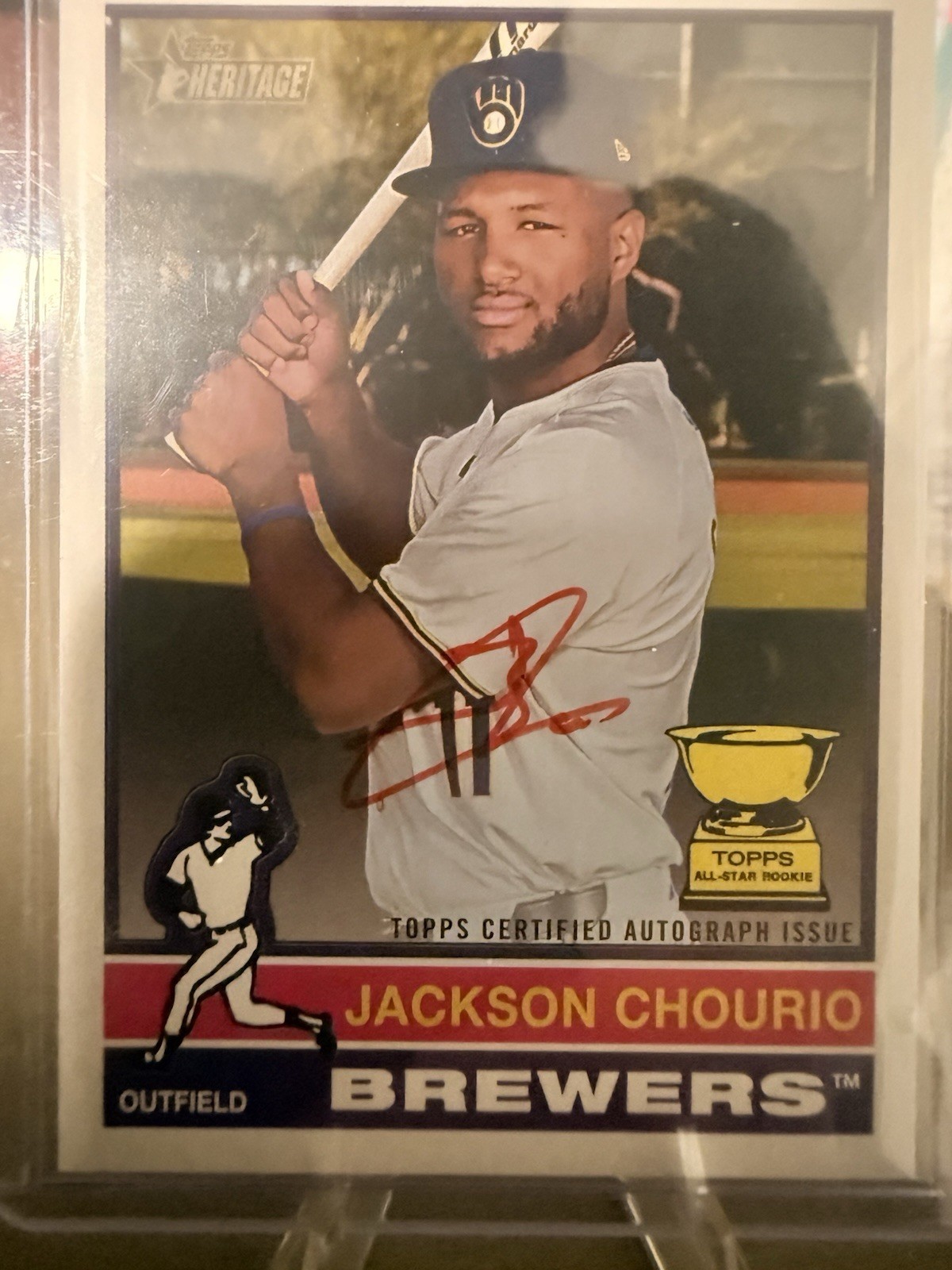 2025 Topps Heritage - Real One Autographs Jackson Chourio #ROA-JCH (AU)