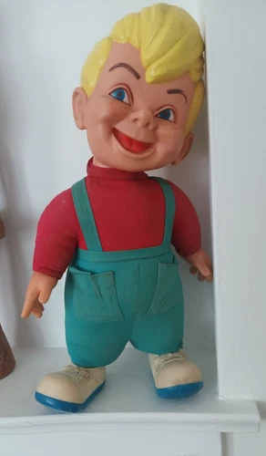 Vintage Mattel Beanie boy  1960s rubber head plush