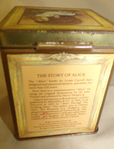 Vtg Roger Lascelles Clocks Of London Tin Alice In Wonderland - Picture 3 of 8