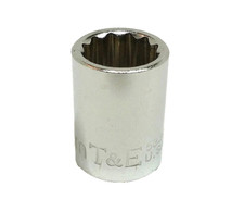 T&E Tools Socket 53313 13mm 12Pt. 3/8" Drive "MADE IN THE USA"