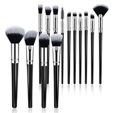 Makeup Brush Set, Premium Synthetic 14 Pcs Makeup Brushes, Travel Makeup Brush S