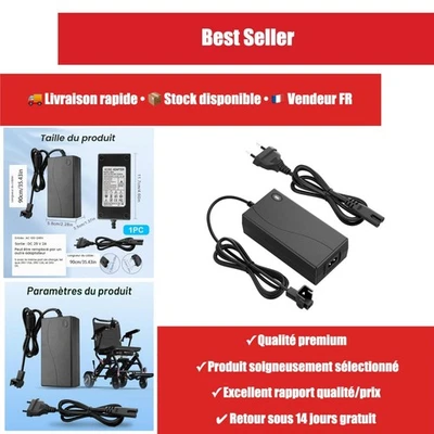 Adaptateur secteur 29 V 2 A fauteuil électrique Limoss Okin Unicavu - Photo 1/4