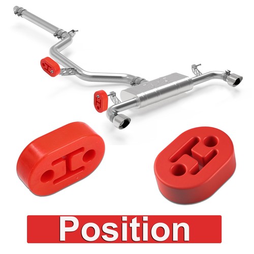 4Pcs Universal Heavy Duty Rubber Tail Pipe Mount Bracket Exhaust Hanger Hardware - Picture 8 of 11