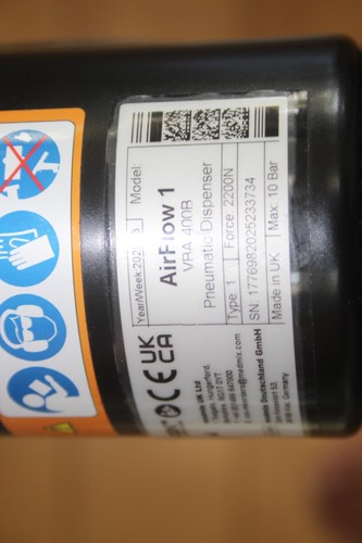 COX AUTOFLOW 1 MEDMIX VRA 400B PNEUMATISCHER SPENDER KLEBSTOFFKARTUSCHENAPPLIKATOR - Bild 4 von 4