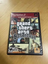 Grand Theft Auto: San Andreas (PlayStation 2 PS2 2004) CIB Manual & MAP GTA