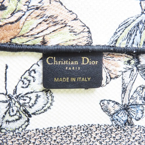 DIOR Toile de Jouy Mexico Tote Bag Canvas White Multicolor - Picture 6 of 14