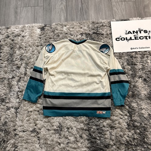 Vintage 90’s CCM NHL San Jose Sharks Hockey Practice Jersey Men’s CUT TAG HTF - Bild 16 von 24