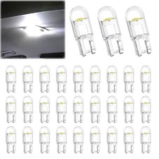 30 Pcs Car 194 Led Bulbs 168 2825 W5w T10 Wedge Cob Led Replacement White