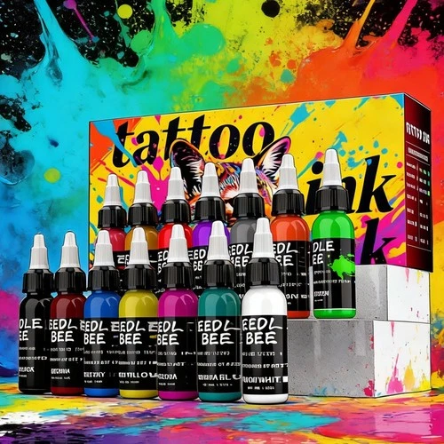 Tattoo Ink Set 14 Pcs Colors 1Oz 30ML /Bottle Tattoo Supply - product listing photo