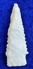 3 1/4" Archaic Arrowhead w Fossil Authentic Dalton Hardin Unknown Arkansas Point