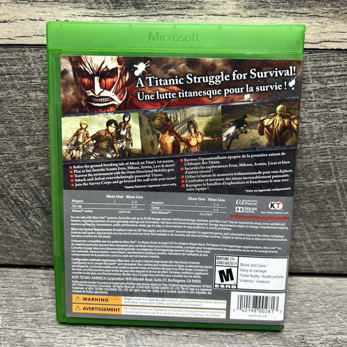 Attack on Titan (Microsoft Xbox One, 2016) - Imagen 2 de 4
