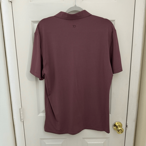 Neu ohne Etikett 7Diamonds Dawn Patrol nahtloses Poloshirt für Herren Größe Medium mauve lila - Bild 5 von 5