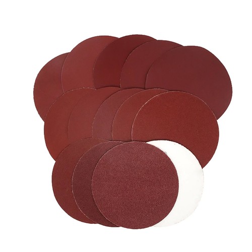 Diapositiva 150 mm 6" rojo discos de lijado fino velcro hojas de lija papel de lija excéntrico - Imagen 4 de 7