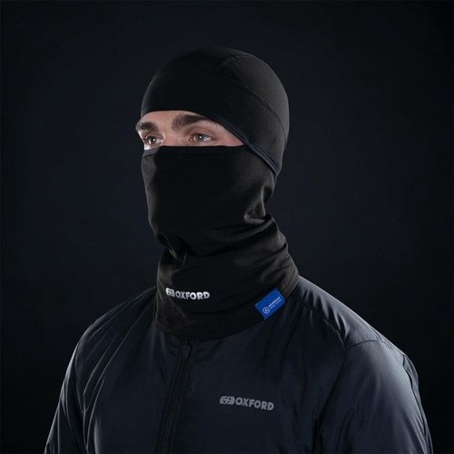 Oxford Unisex Motorcycle Thermals - Advanced Warmdry Balaclava (Black) - Picture 2 of 5