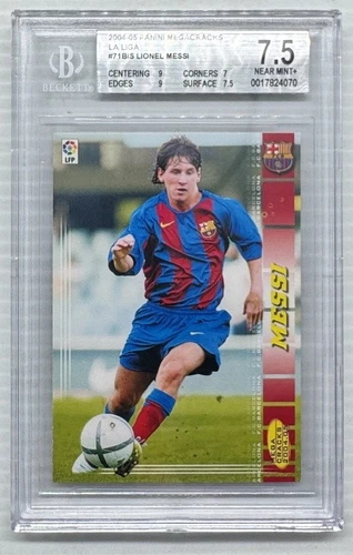 2004-05 Panini Megacracks La Liga Lionel Messi Rookie Card RC #71BIS BGS 7.5