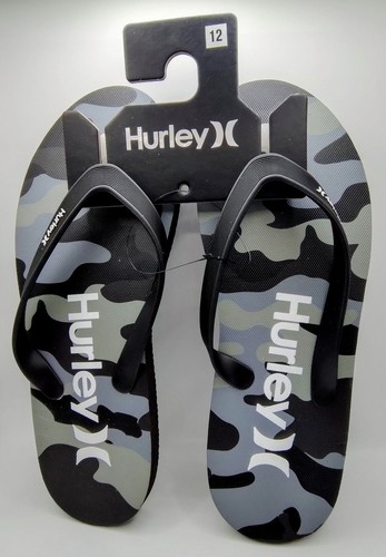 Hurley Herren Flip Flops in Größe 11,5 - 12 brandneu mit Etikett