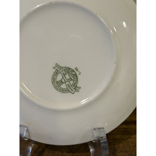 Vintage Paden City Pottery Plates 6" Rose Plate L-48 - Set of 3 - Picture 9 of 10