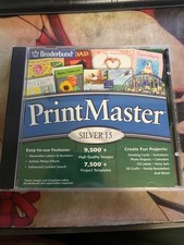 PrintMaster Silver 15 from Broderbund for Windows with case