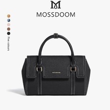 MOSSDOOM Cecilia Bag PU leather Shoulder For Women Simple Korean Fashion Black
