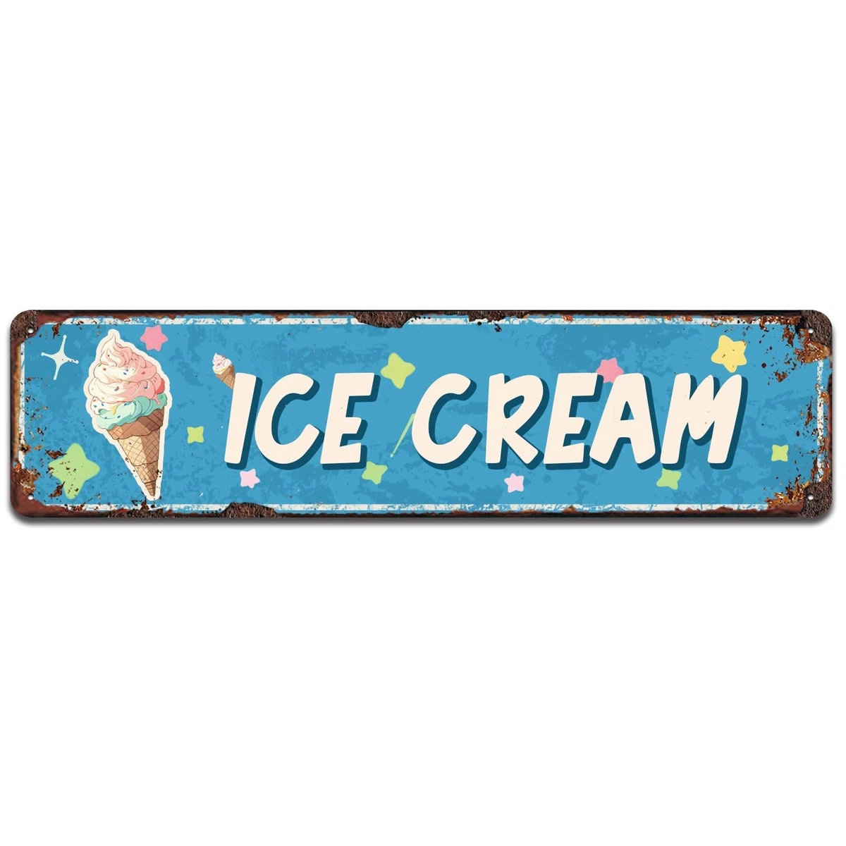 Vintage Ice Cream Sign In Original Advertising Signs (1930-1969