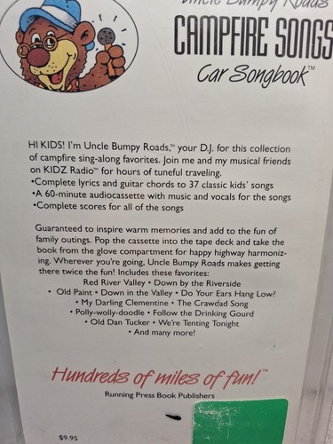 Campfire Tape Book Songs Car Songbook Kidz Station Radio Heat Camping Vtg 1993 - Picture 3 of 7