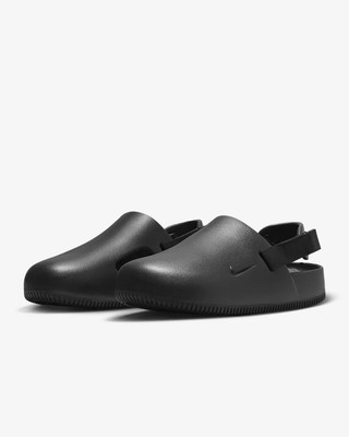 Nike Calm Men's Mules 9 Walk Basketball Beach Pool Track Soccer Black Athlete 