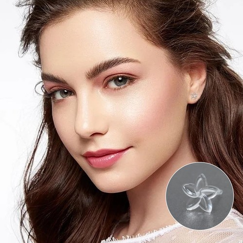 25 Pairs Plastic Clear Earrings Invisible Earrings Hypoallergenic Earring Posts - Bild 4 von 7