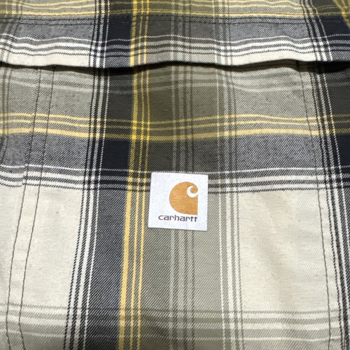 Chaqueta para hombre Carhartt FORCE ajuste relajado forrada franela abotonada a cuadros XL - Imagen 2 de 9