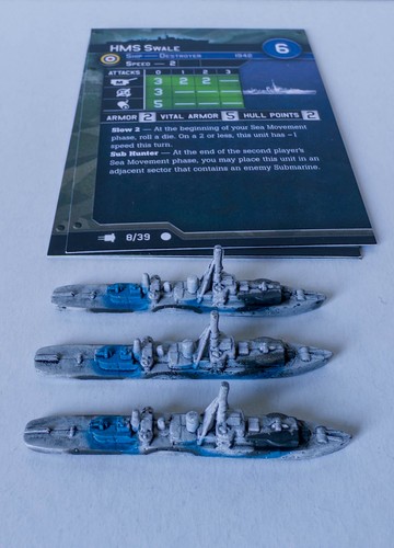 1x HMS Swale Axis & Allies War at Sea Miniatures 8/39 Set V Fleet Command - Picture 1 of 2
