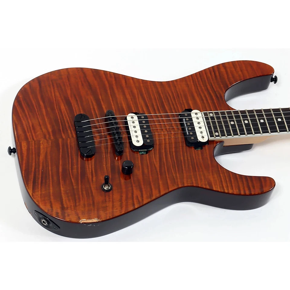 Guitarra Eléctrica Dean Modern 24 Select Flame Maple Top Ojo de Tigre 197881120672 OB Foto 3 de 4