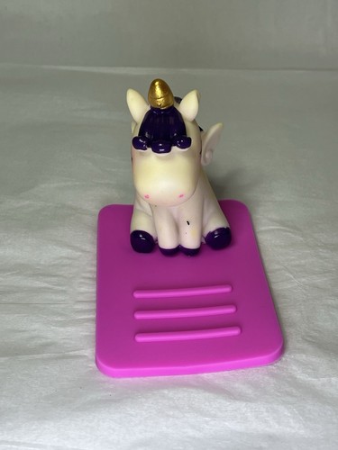 Cute Unicorn Phone Stand Anti slip Car Table Phone Tablet Holder Bracket purple - Photo 3 sur 7