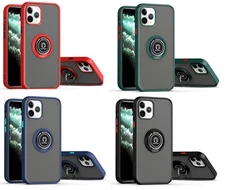 Shockproof Case, with Rotatable Magnetic Ring Kickstand for iPhone 15 Pro Max