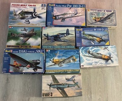 1:48 Konvolut 11-Teilig Flugzeuge Tamiya