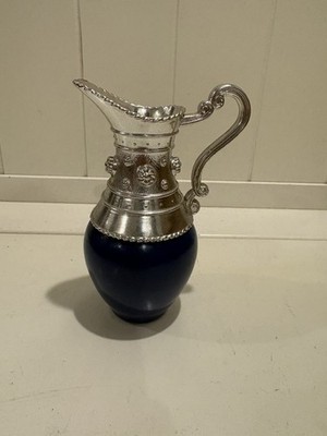 Vintage Avon Imperial Garden Cobalt Blue Cologne Bottle Decanter 