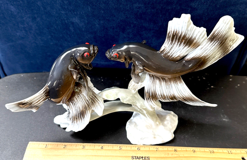 ROSENTHAL Fine Porcelain SIAMESE FIGHTING FISH (Brown & Black) - Picture 15 of 15