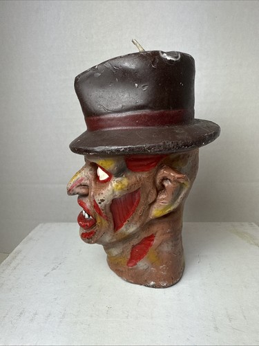 Freddy Krueger Head Candle 4.5” 1996 Halloween Horror - Picture 2 of 8