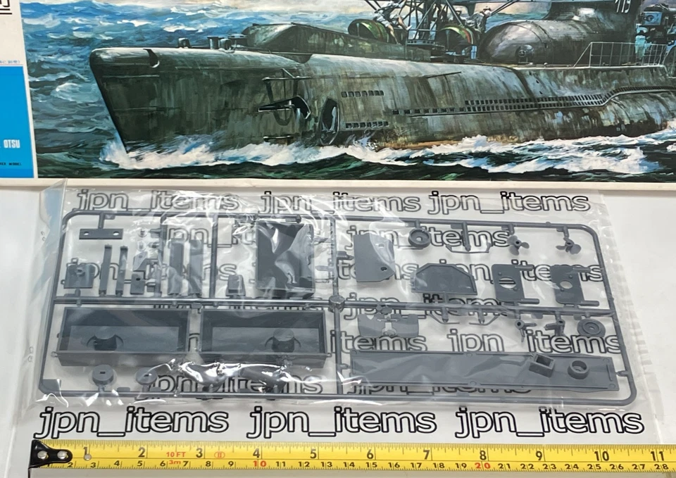 Nichimo 1/200  I-19 Submarine Motorized Plastic Model Kit Imperial Japanese Navy - Image 4 of 4