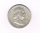 1960 Franklin Half Dollar. 90% Silver. Circulated. VF++ condition. Inv#218