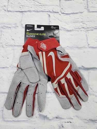 Oklahoma Sooners OU Nike MENS XXL Huarache Elite Leather Baseball Batting Gloves - Picture 1 of 7