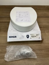 Kohler K-25875-0 Hyten Elevated Quiet-Close Elongated Toilet Seat, White
