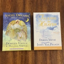 Set Of 2 Oracle Cards Doreen Virtue 44/55-Card Deck Angel Dreams Talking Heaven