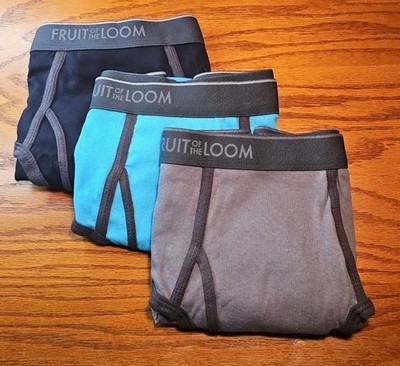 Mens 2021 FTL Ringer Solid Color Midrise Briefs L 3pack!