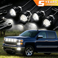 Universal White Eagle Eye Led Fog Drl Daytime Running Light For Car Motorcycle