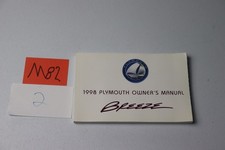 98 1998 Plymouth Breeze Owners Manual Oem Factory Guide Booklet