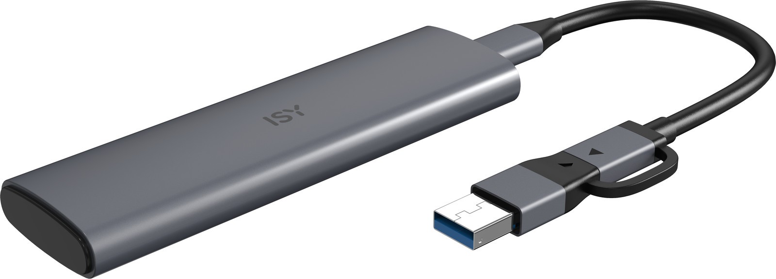 Твердотельный накопитель ISY ISE 1000-GY NVMe Festplattengehäuse, внешний, Grau