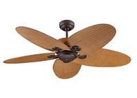 Deckenventilator Mit Wandschalter Fijian Ii Braun 132 Cm Wohnzimmer Ventilator