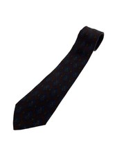 CHANEL Tie Wool BRW Total Pattern Men's Made in Italy With Tags Used