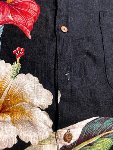 Vintage Iolani Hawaiian Shirt Large Floral Hibiscus Made In Hawai’i Button Up - Picture 3 of 6