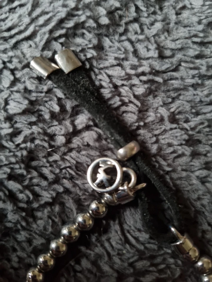 Подлинный Michael Korrs браслет серебристого тона и кожи носили один раз - Изображение 4 из 4